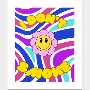 Cute ''i don't smoke'' Posters and Art
